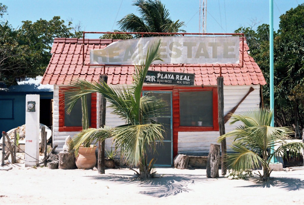 Mexican real estate agent in Mahahual 2003