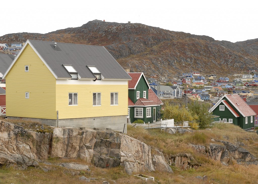 Colourful town in Greenland