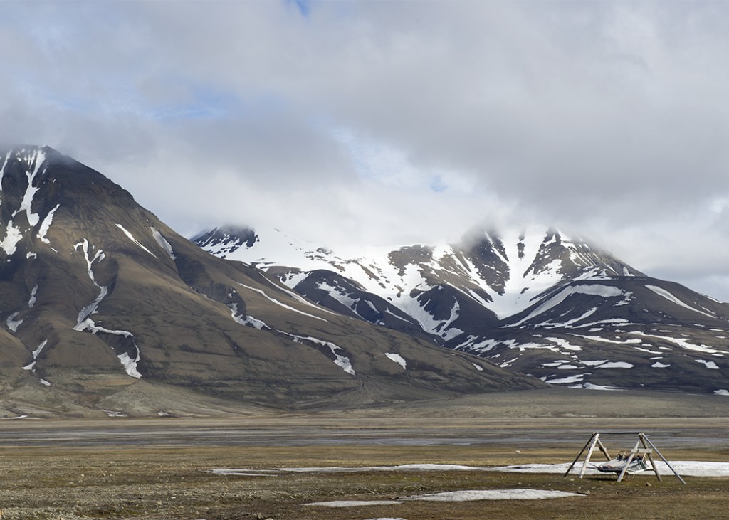 Scenic view of Longyearbyen, Svalbard