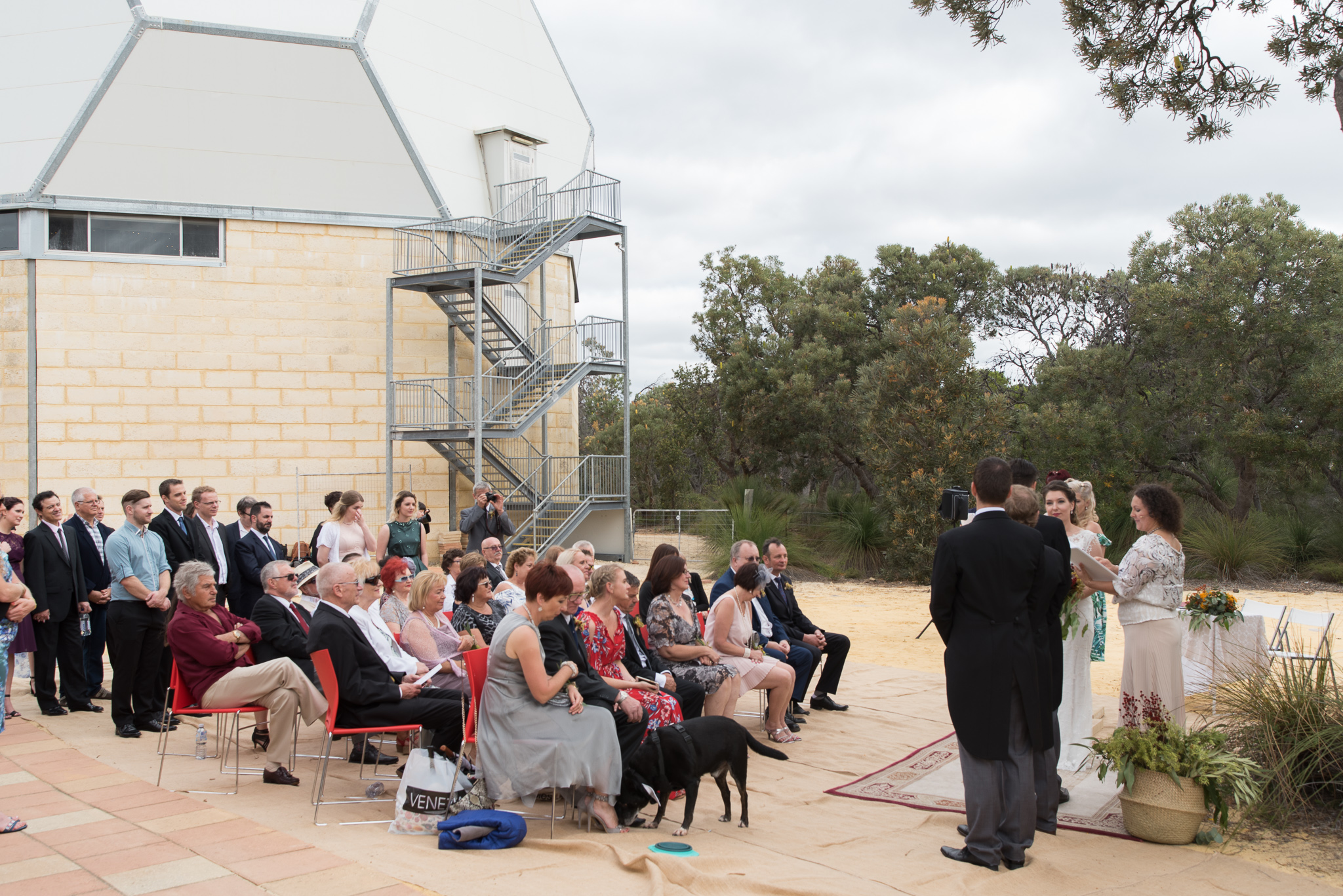 Observatory wedding at the Gravity Discovery Centre