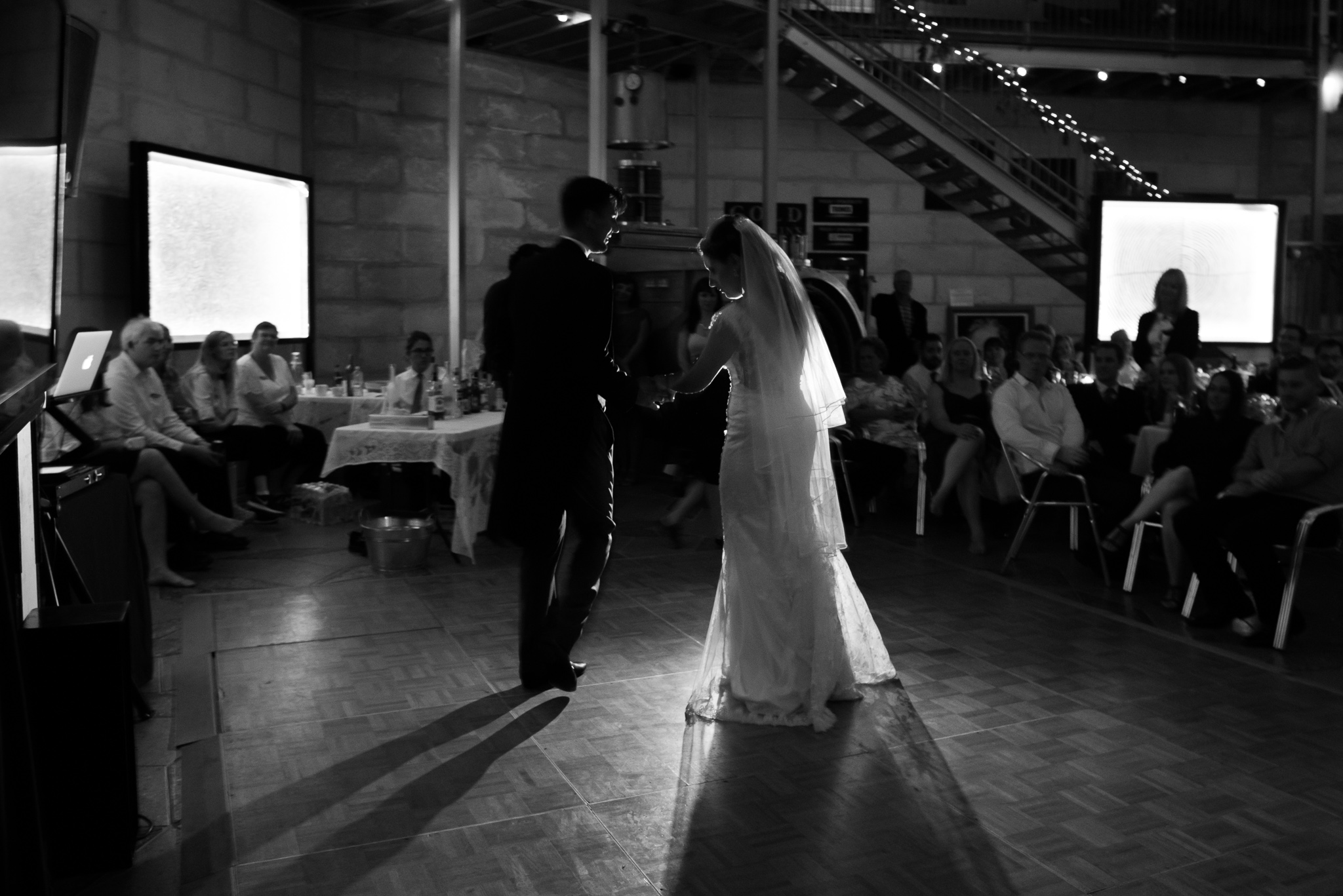 Bridal dance at the Gravity Discovery centre