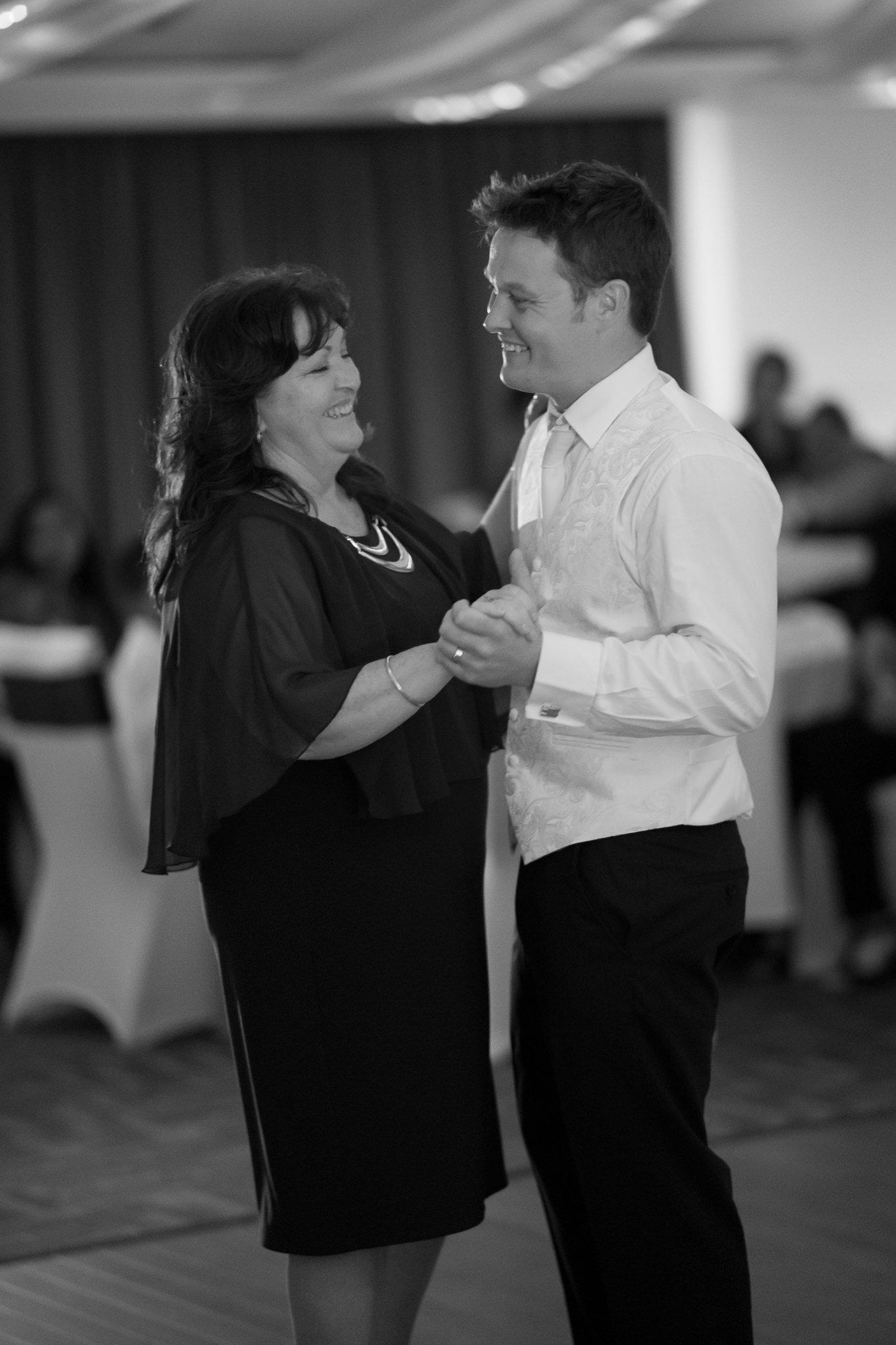 groom dancing with his mother at Joondalup Resort wedding reception