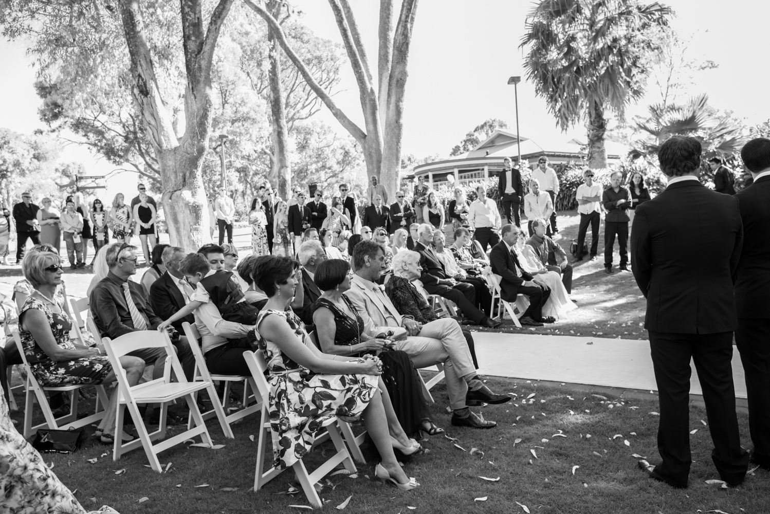 Wedding guests at Joondalup resort