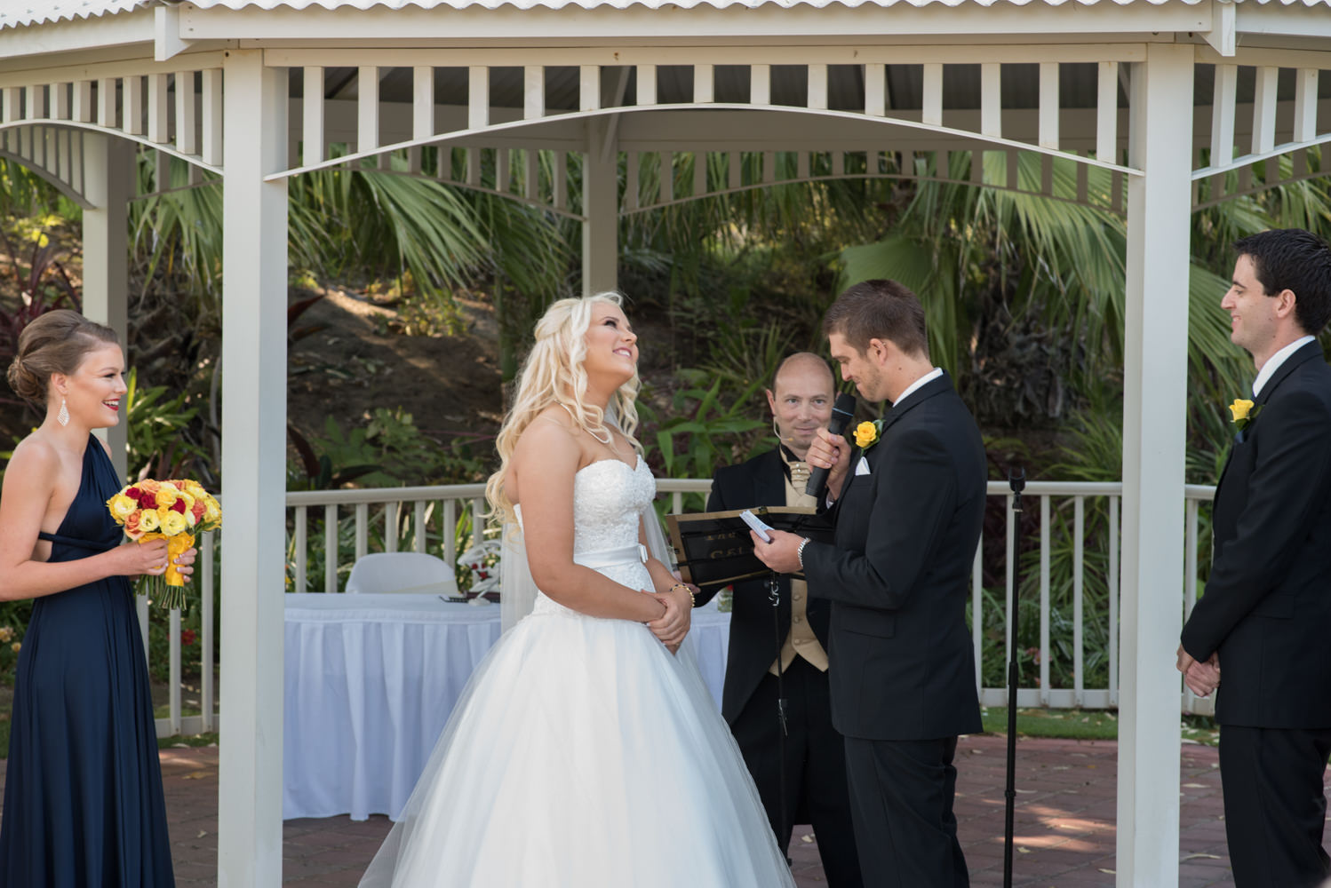 Groom saying his vows at Joondalup resort