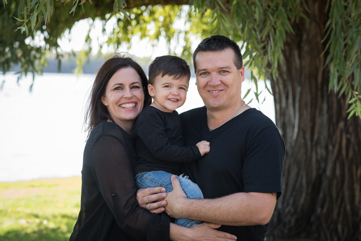 Family photo at Lake Monger by Kruger Photography