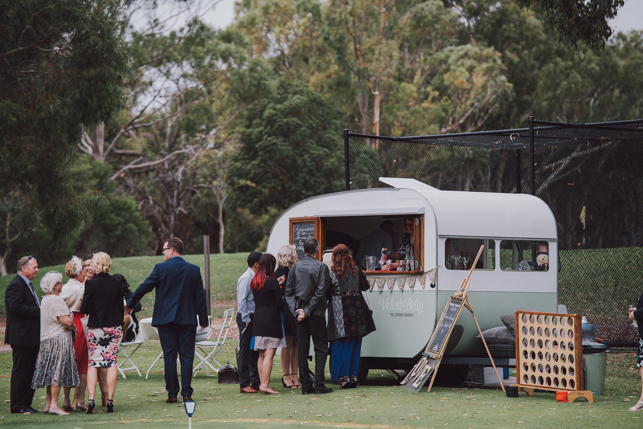 vintage caravan bar at Point Walter golf course