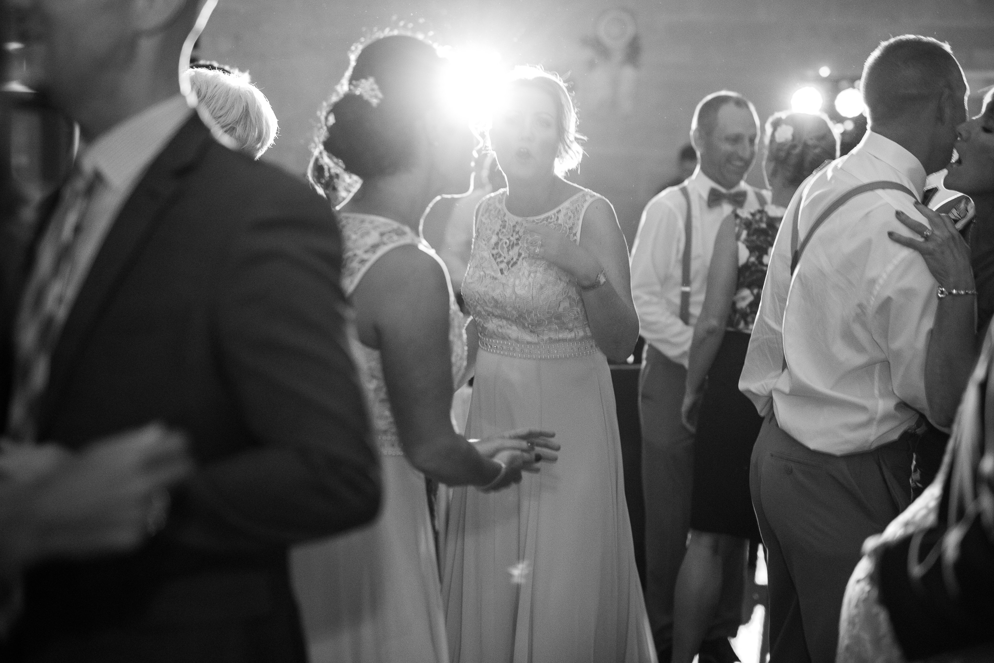 dance floor in black and white