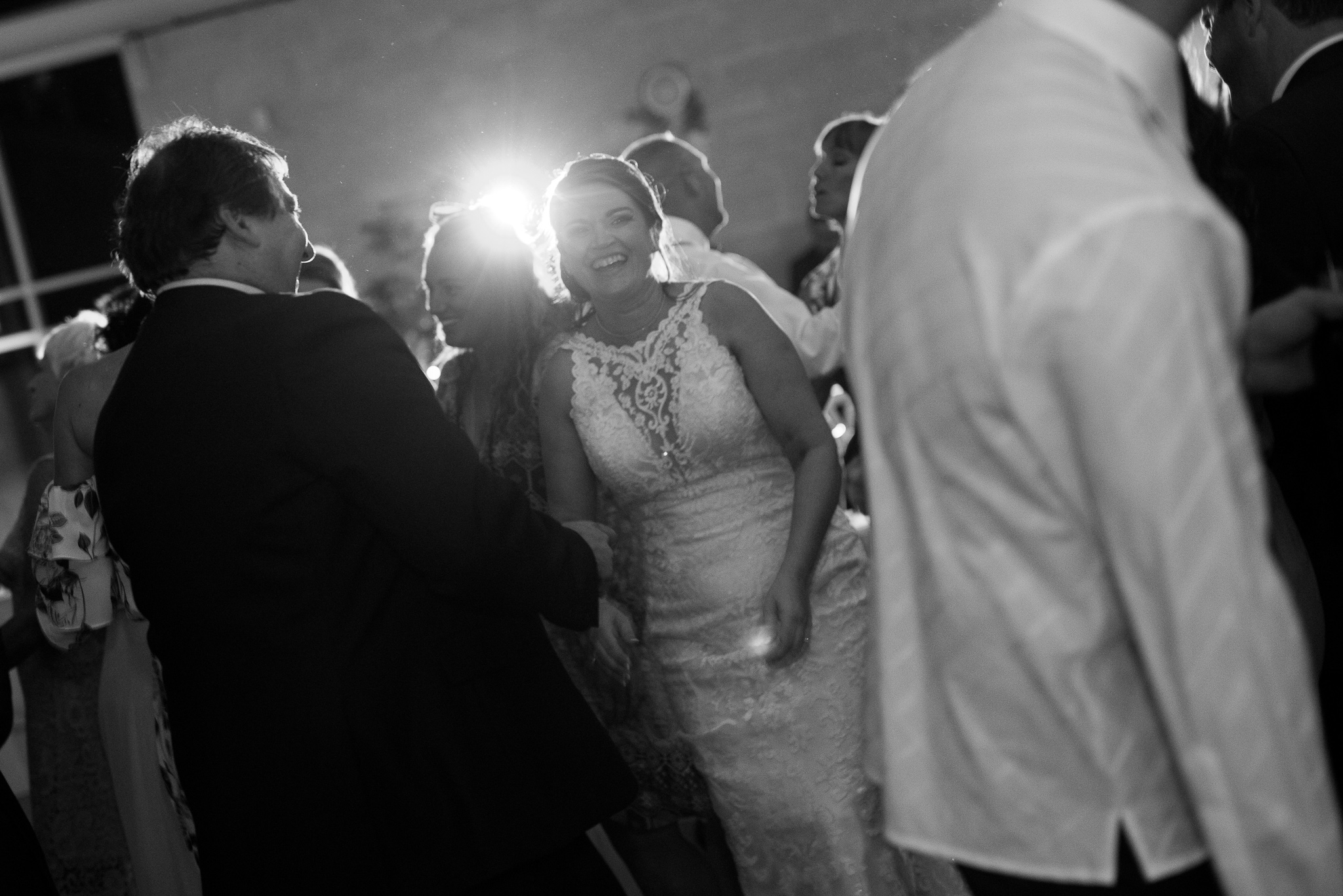 bride dancing at wedding reception