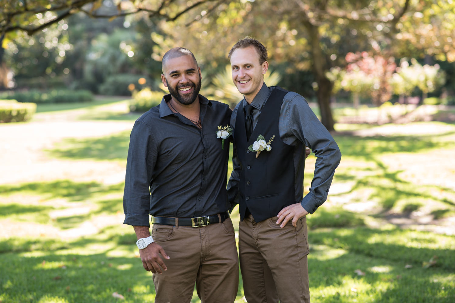 Groom and best man